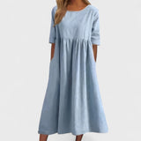 Božena - Weites Baumwollkleid