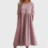 Božena - Weites Baumwollkleid