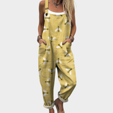 Bequeme bedruckte Latzhose