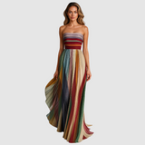 Sára - Ärmelloses farbenfrohes Kleid