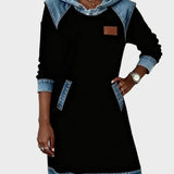 Irena - Denim-Kleid mit Kapuze