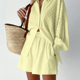 Marlene | Leichtes Blusen- und Shorts-Set
