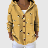 Helene | Bequemer Strickcardigan mit Kapuze