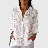 Mathilde | Leichte farbenfrohe Bluse mit Print