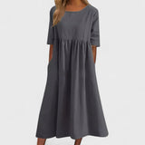 Božena - Weites Baumwollkleid