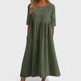 Božena - Weites Baumwollkleid