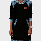 Irena - Denim-Kleid mit Kapuze