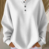 Michaela – Eleganter Damenpullover mit Knöpfen