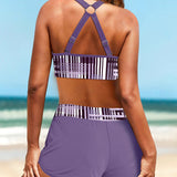 Magdalena | Gerippter High-Waist-Bikini