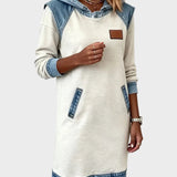 Irena - Denim-Kleid mit Kapuze