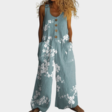 Constanze | Fließender bedruckter Jumpsuit