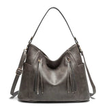 Paula | Ledertasche mit Fransen