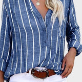 Débora - Handgemachte gestreifte Bluse
