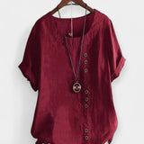 Kurzarmshirt mit Knöpfen