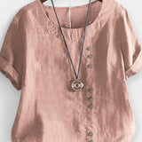 Kurzarmshirt mit Knöpfen