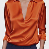 Nádia - Premium Bluse mit V-Ausschnitt