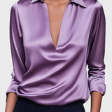 Nádia - Premium Bluse mit V-Ausschnitt