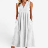 Suzaine™ Midi- Kleid mit ausgestelltem Schnitt