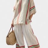 Beatriz - Set Mediterraneo mit Streifen