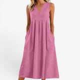 Suzaine™ Midi- Kleid mit ausgestelltem Schnitt