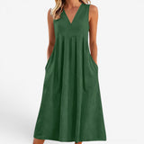 Suzaine™ Midi- Kleid mit ausgestelltem Schnitt