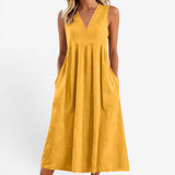 Suzaine™ Midi- Kleid mit ausgestelltem Schnitt