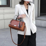 Rose | Ledertasche mit Struktur