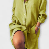 Raquel - Angenehme Leinenbluse