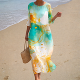 Fließendes langes Kleid – chic und bequem
