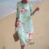 Fließendes langes Kleid – chic und bequem