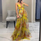 Ruth | Zauberhaftes Maxikleid mit Blumenprint