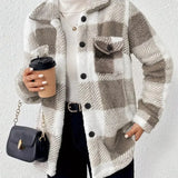 Frieda | Elegante gestreifte Fleecejacke