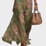 Livia - Elegantes Maxi-Kleid mit Blumen-Halter