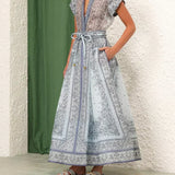 Magdalena | Bedrucktes zweiteiliges Boho-Set