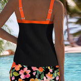 Rose | Eleganter zweiteiliger Tankini
