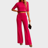 Mareen - Enganliegendes Set für den Herbst mit Top und Hose für Damen