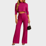 Mareen - Enganliegendes Set für den Herbst mit Top und Hose für Damen