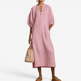 Francen™ Midi-Kleid mit Reißverschluss