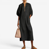 Francen™ Midi-Kleid mit Reißverschluss